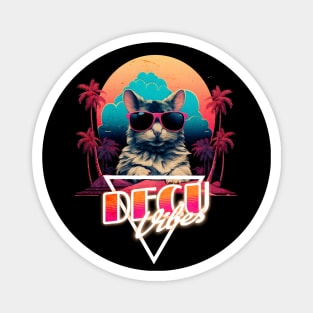 Retro Wave Degu Miami Vibes Magnet